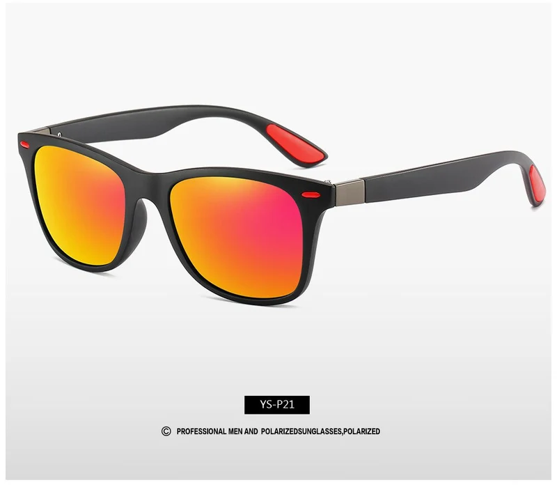 Fashion Männer HD Polarisiert Sonnenbrille 100% UV400 Polycarbonat Pilotenbrille