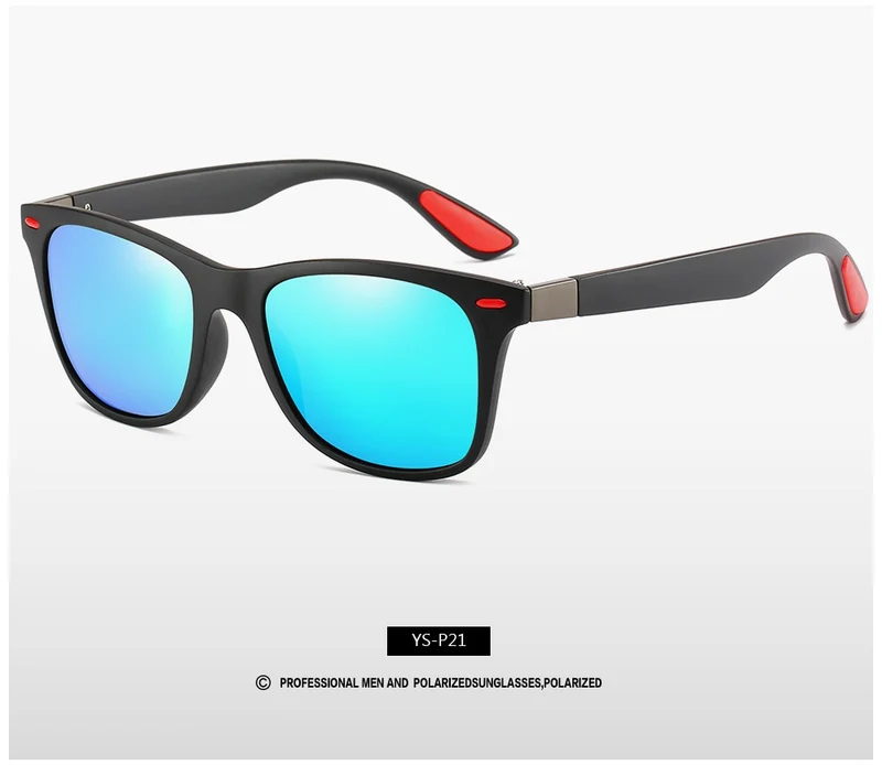 Fashion Sonnenbrille Herren HD Polarisiert 100% UV400 Polycarbonat Pilotenbrille