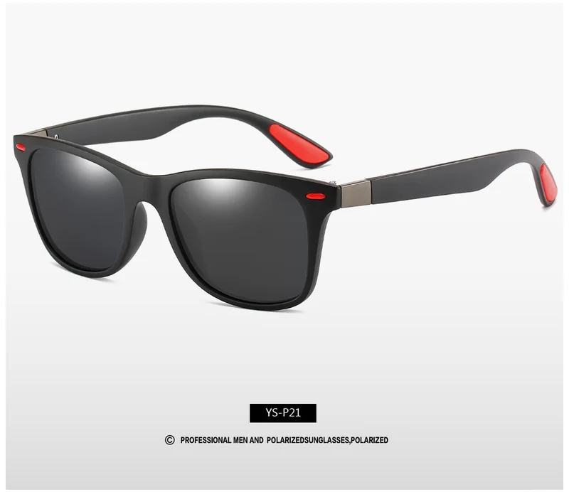 Fashion Sonnenbrille Herren HD Polarisiert 100% UV400 Polycarbonat Pilotenbrille