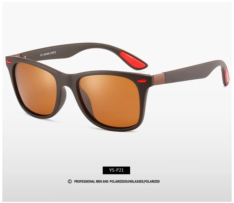 Fashion Sonnenbrille Herren HD Polarisiert 100% UV400 Polycarbonat Pilotenbrille