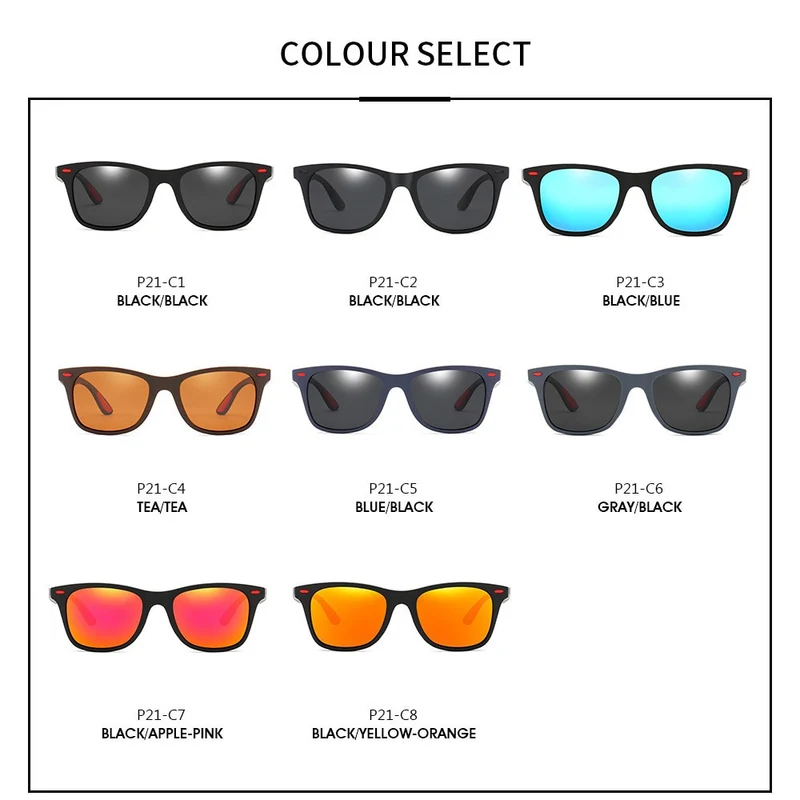Fashion Sonnenbrille Herren HD Polarisiert 100% UV400 Polycarbonat Pilotenbrille
