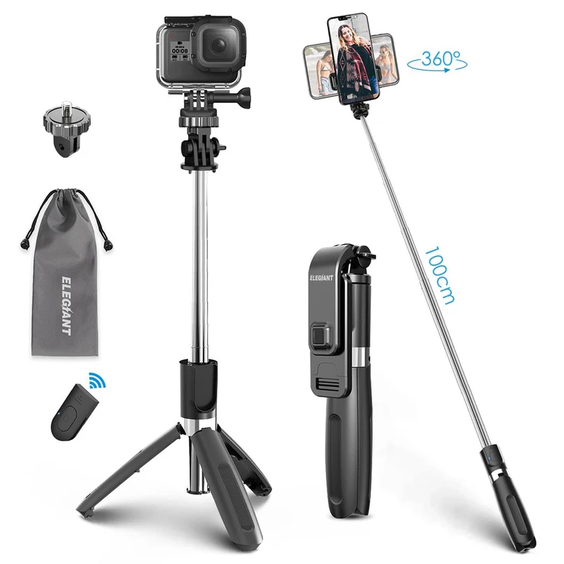 4 In1 Wireless Bluetooth Selfie Stick faltbares Mini-Stativ Universal Smartphone
