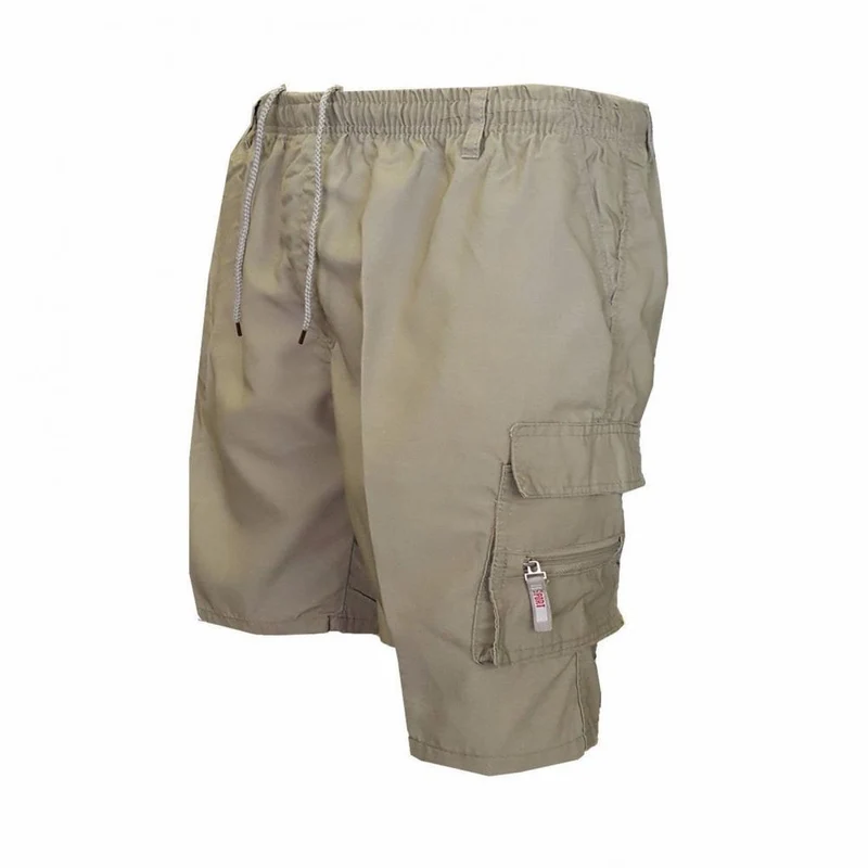Herren knielange Shorts Bermuda Cargo Pants Vintage Casual Capri Kurze Hose