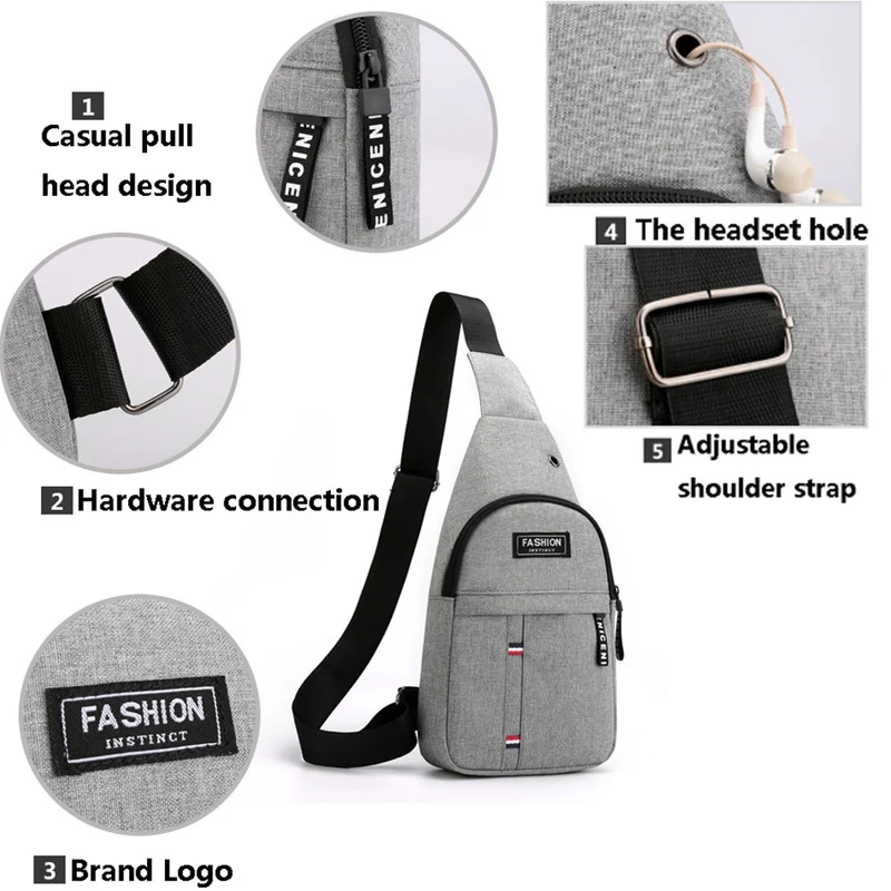 Herren Brusttasche CROSSOVER BAUCHTASCHE HÜFTTASCHE UMHÄNGETASCHE BODYBAG