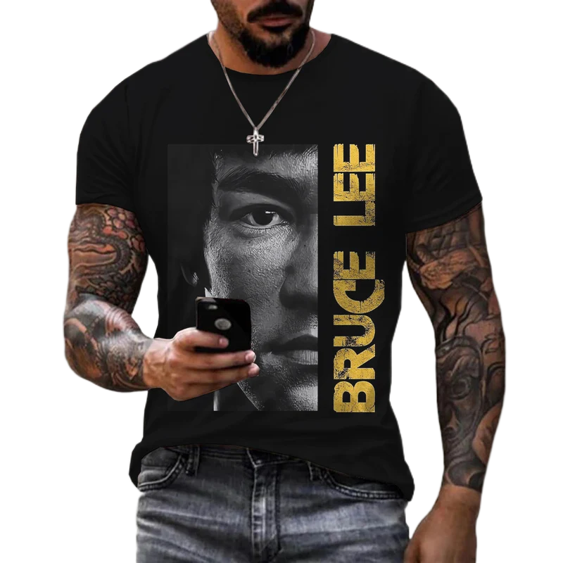 Unisex 3D-T-Shirt Streetwear Fashion Kung Fu Super Star Bruce Lee