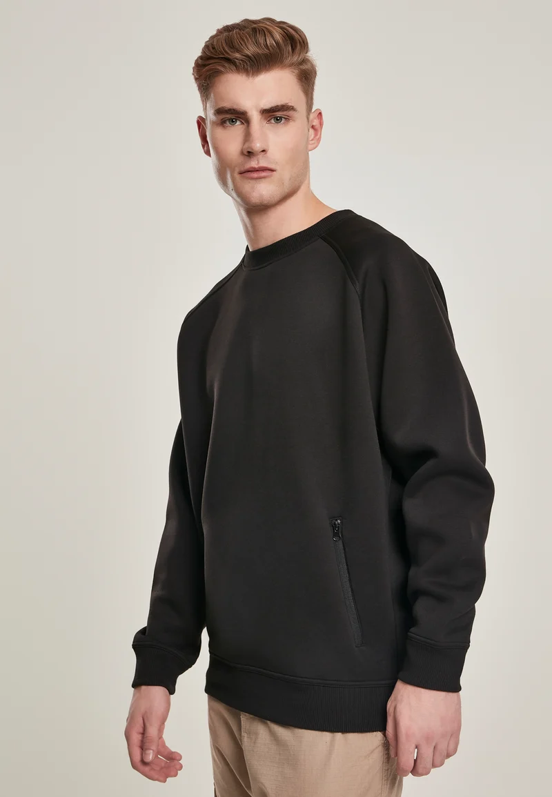 UC Raglan Zip Pocket Crew