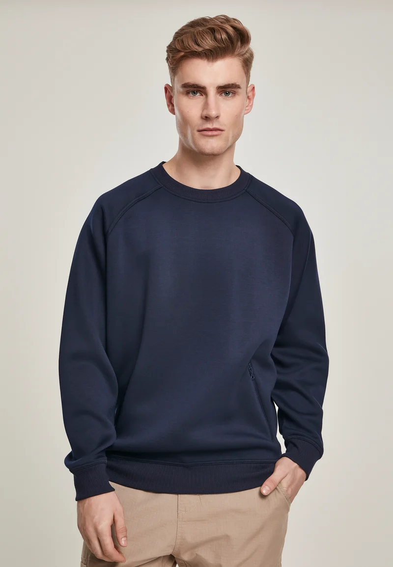 UC Raglan Zip Pocket Crew