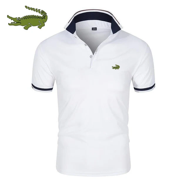 Herren Poloshirt Kontrast Kragen Polo Kurzarm Slim Fit Hemd Polohemd T-Shirt NEU