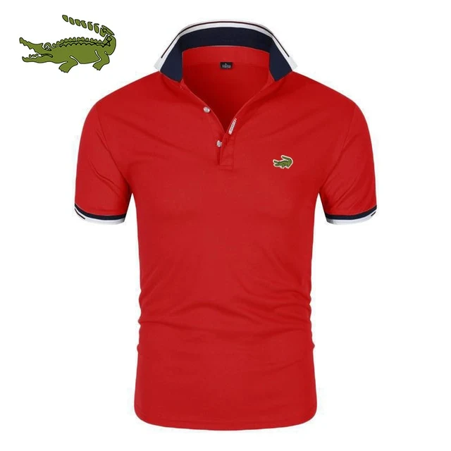 Herren Poloshirt Kontrast Kragen Polo Kurzarm Slim Fit Hemd Polohemd T-Shirt NEU