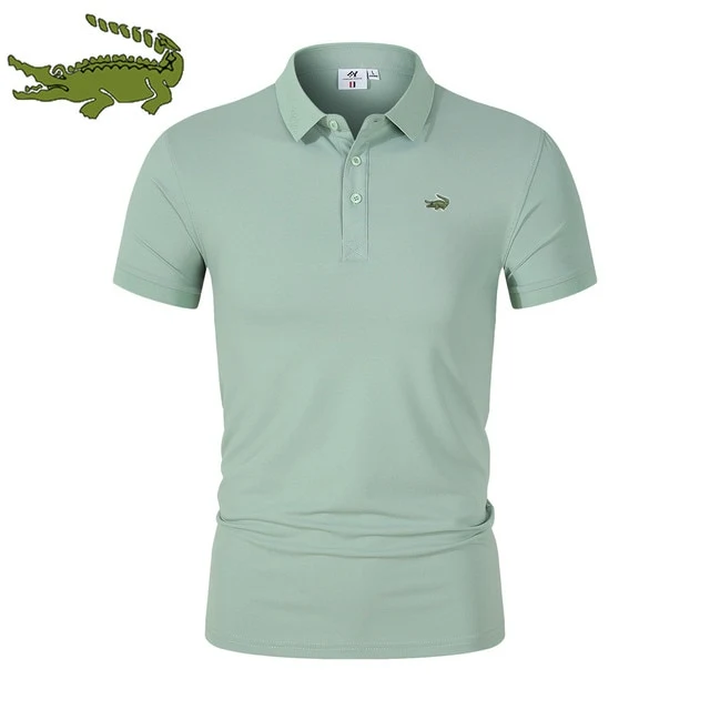 Männer Poloshirt Kontrast Kragen Polo Kurzarm Slim Fit Hemd Polohemd T-Shirt NEU