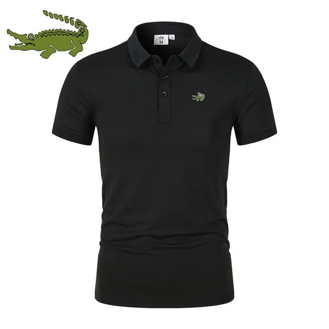 Männer Poloshirt Kontrast Kragen Polo Kurzarm Slim Fit Hemd Polohemd T-Shirt NEU