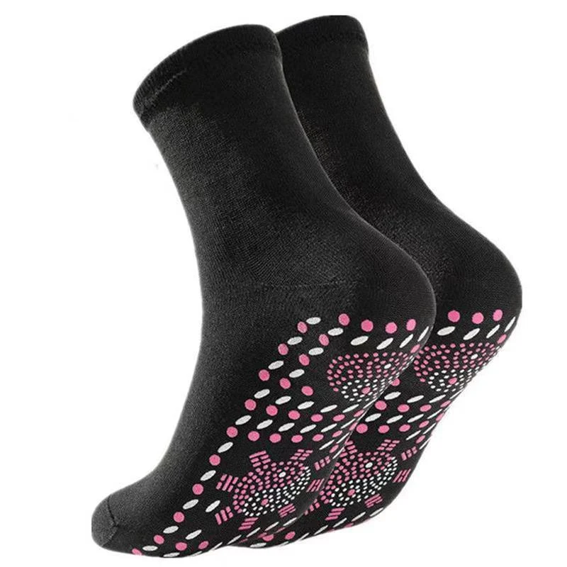 Selbsterwärmende Turmalin-Magnet Socken Therapie Magnetfeldtherapie Fußmassage