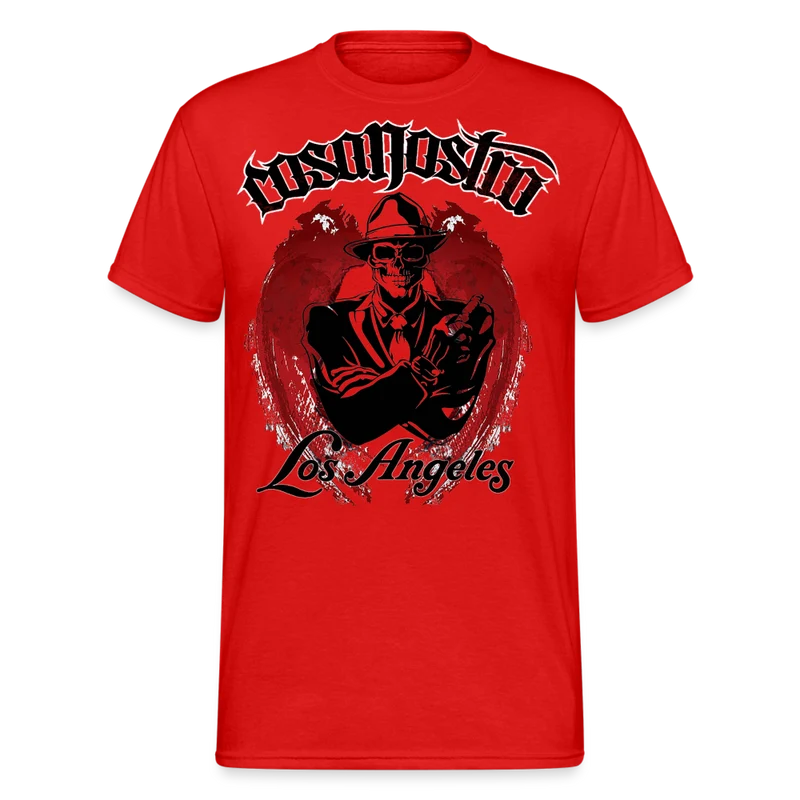 Herren COSA NOSTRA T-Shirt Rundhals Unisex Streetwear Gildan 100% Baumwolle
