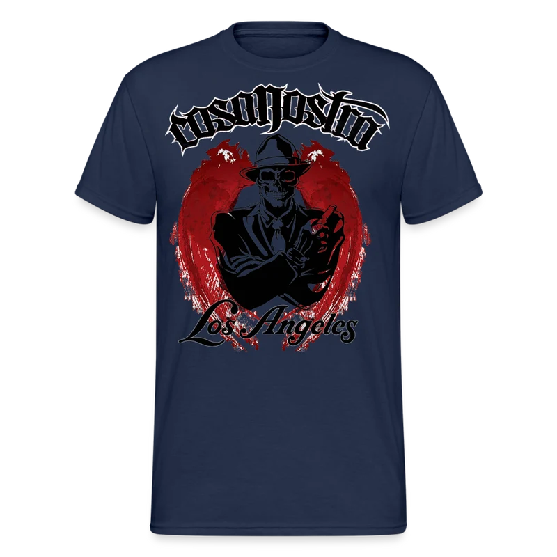Herren COSA NOSTRA T-Shirt Rundhals Unisex Streetwear Gildan 100% Baumwolle
