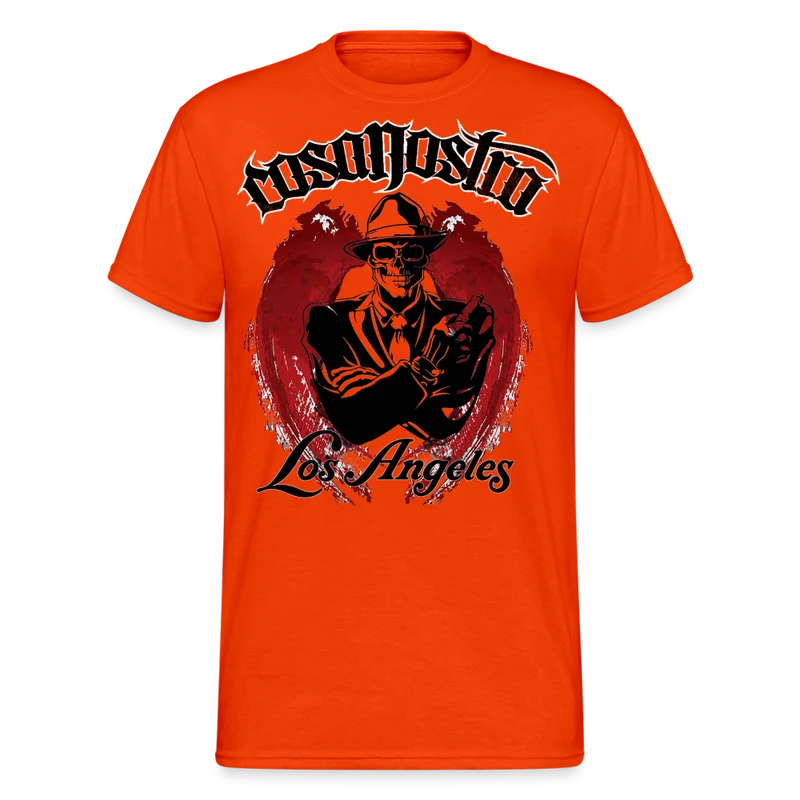 Herren COSA NOSTRA T-Shirt Rundhals Unisex Streetwear Gildan 100% Baumwolle