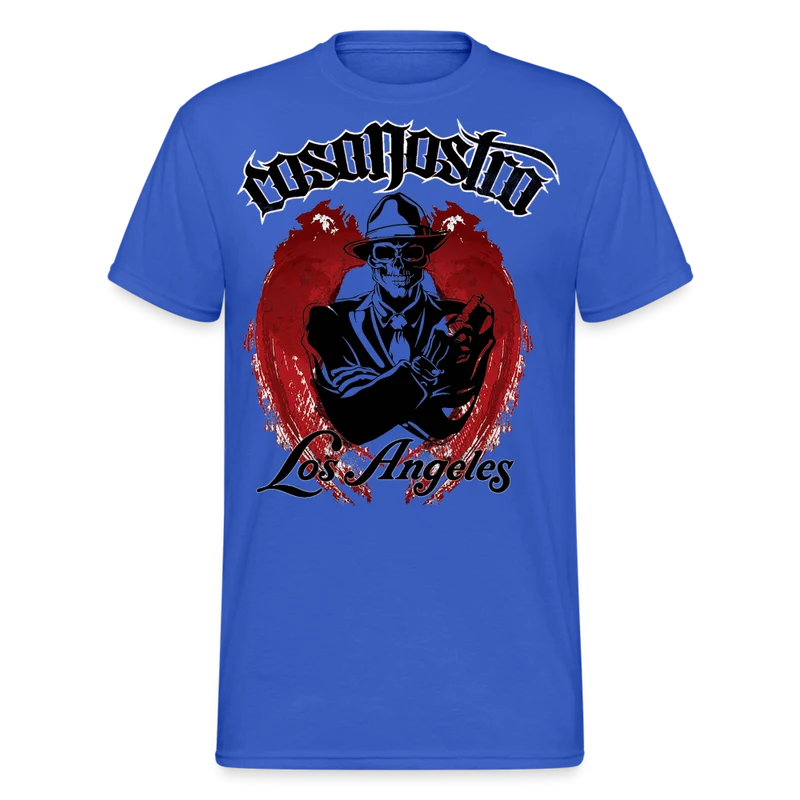 Herren COSA NOSTRA T-Shirt Rundhals Unisex Streetwear Gildan 100% Baumwolle