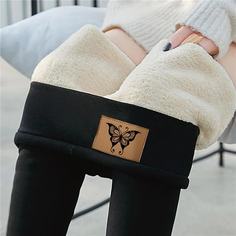 Frauen Winter Warm Thermo Hose Innenfleece Strumpfhose Blickdicht Hosen Leggins