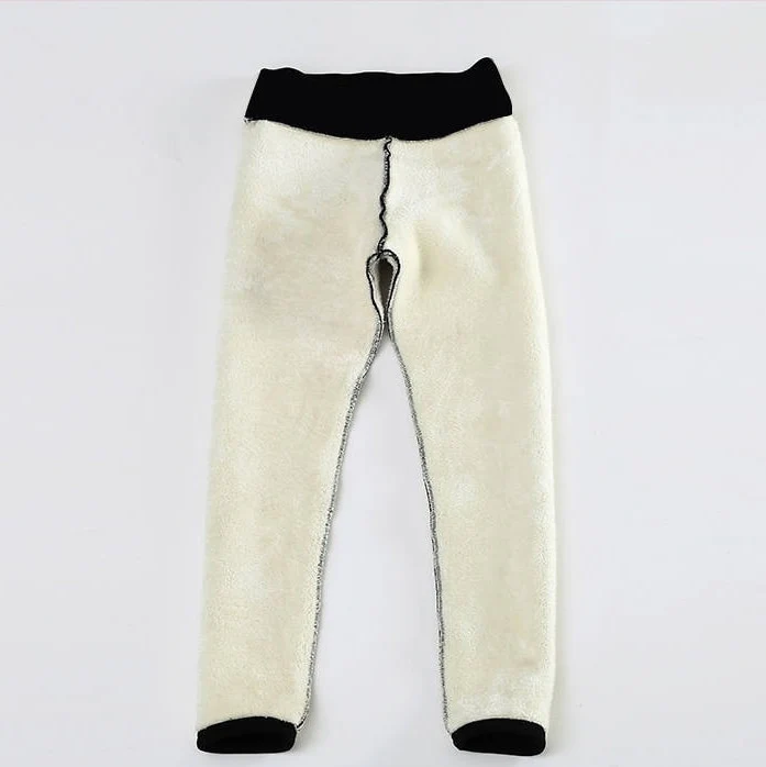 Frauen Winter Warm Thermo Hose Innenfleece Strumpfhose Blickdicht Hosen Leggins