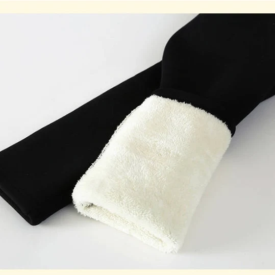 Frauen Winter Warm Thermo Hose Innenfleece Strumpfhose Blickdicht Hosen Leggins