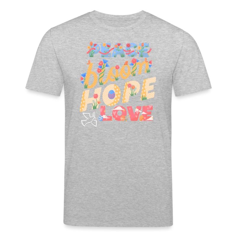 Männer Bio-T-Shirt von Stanley & Stella Peace Bloom Hope Love