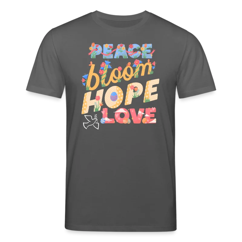 Männer Bio-T-Shirt von Stanley & Stella Peace Bloom Hope Love