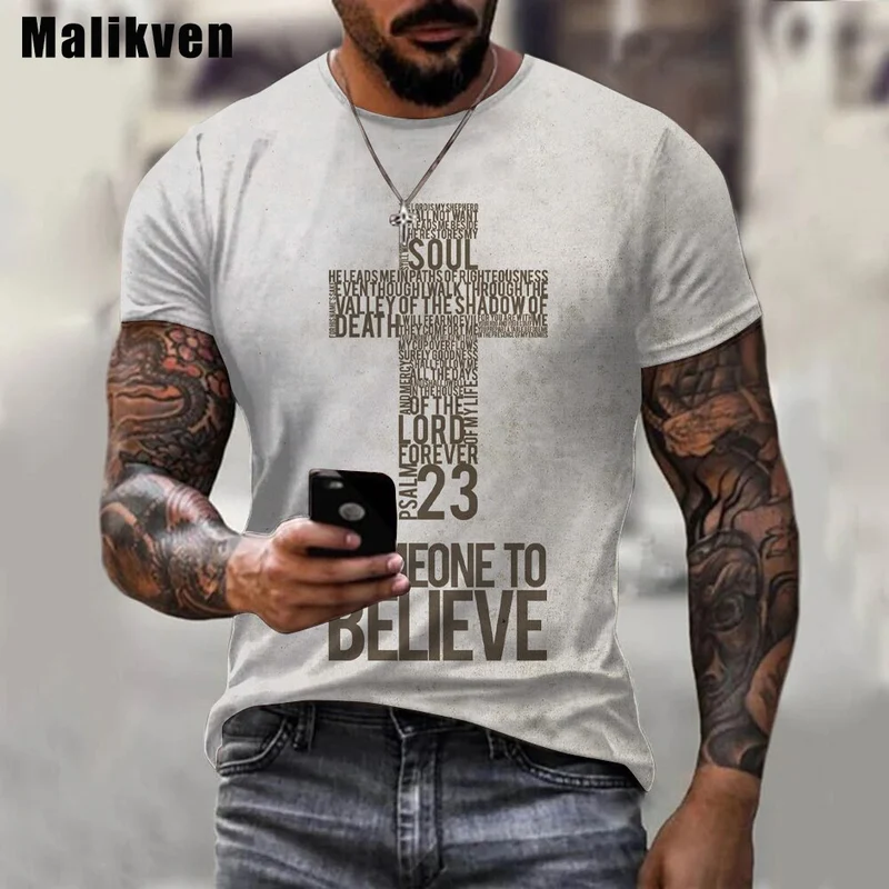 3D T-Shirt Unisex Sommer Streetwear Jesus Christus Kreuz