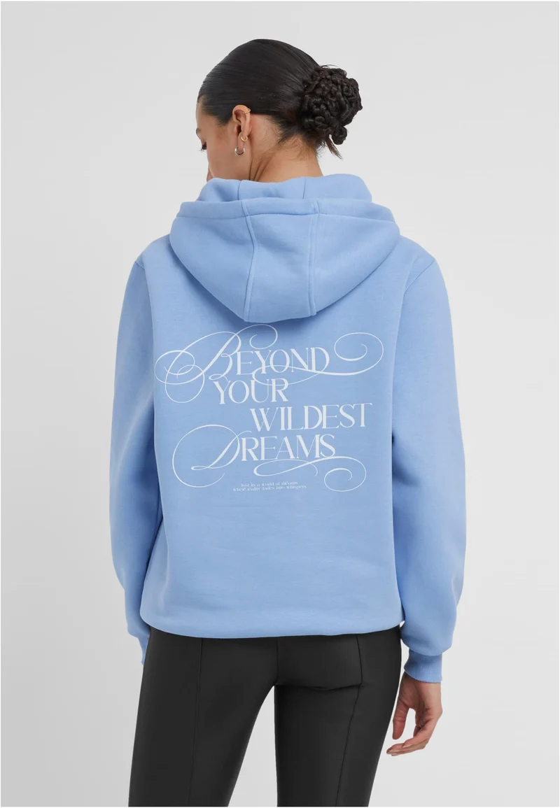 MT Dreamy Wording Ladies Fluffy Hoody