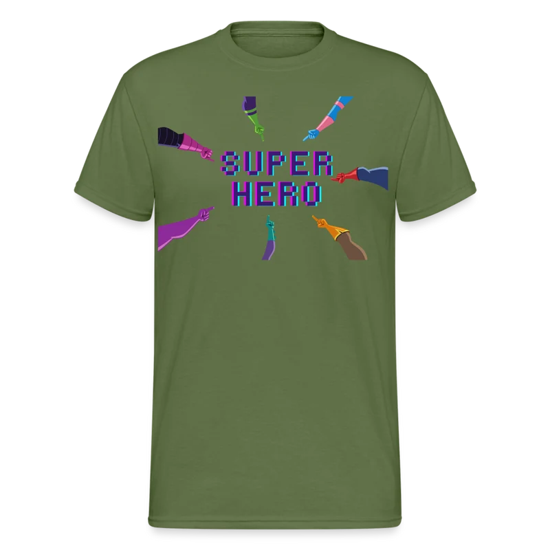 Fashion Herren Gildan Heavy T-Shirt Rundhals Unisex Streetwear