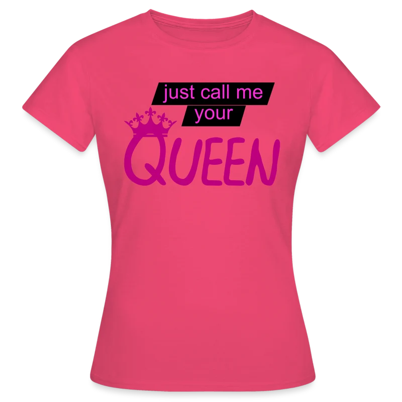 Damen T-Shirt Mädelsabend Party Fashion Rundhals Queen Top Streetwear 100% Baumwolle