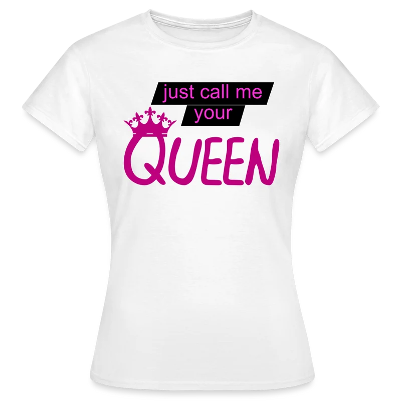 Damen T-Shirt Mädelsabend Party Fashion Rundhals Queen Top Streetwear 100% Baumwolle