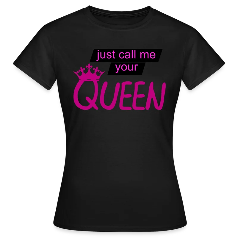 Damen T-Shirt Mädelsabend Party Fashion Rundhals Queen Top Streetwear 100% Baumwolle