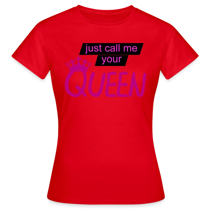 Damen T-Shirt Mädelsabend Party Fashion Rundhals Queen Top Streetwear 100% Baumwolle