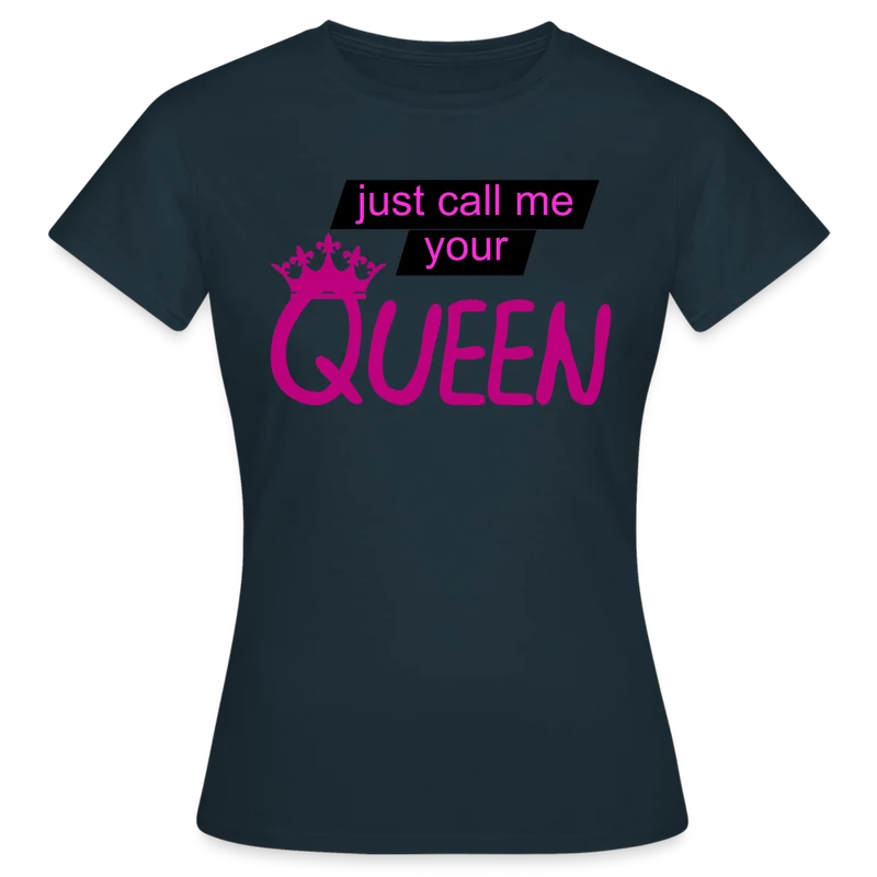 Damen T-Shirt Mädelsabend Party Fashion Rundhals Queen Top Streetwear 100% Baumwolle