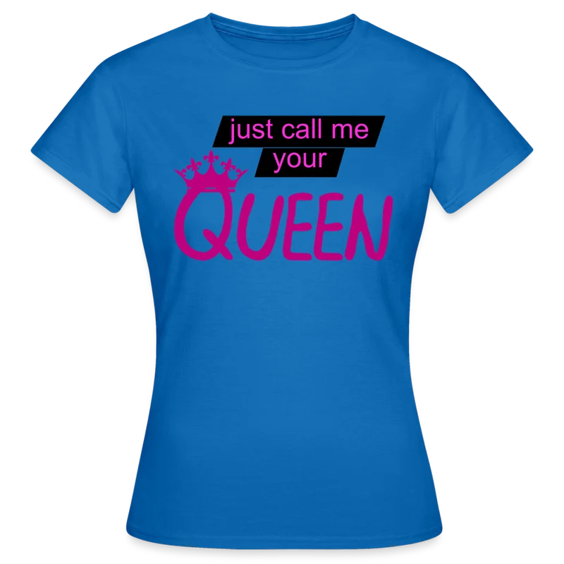 Damen T-Shirt Mädelsabend Party Fashion Rundhals Queen Top Streetwear 100% Baumwolle