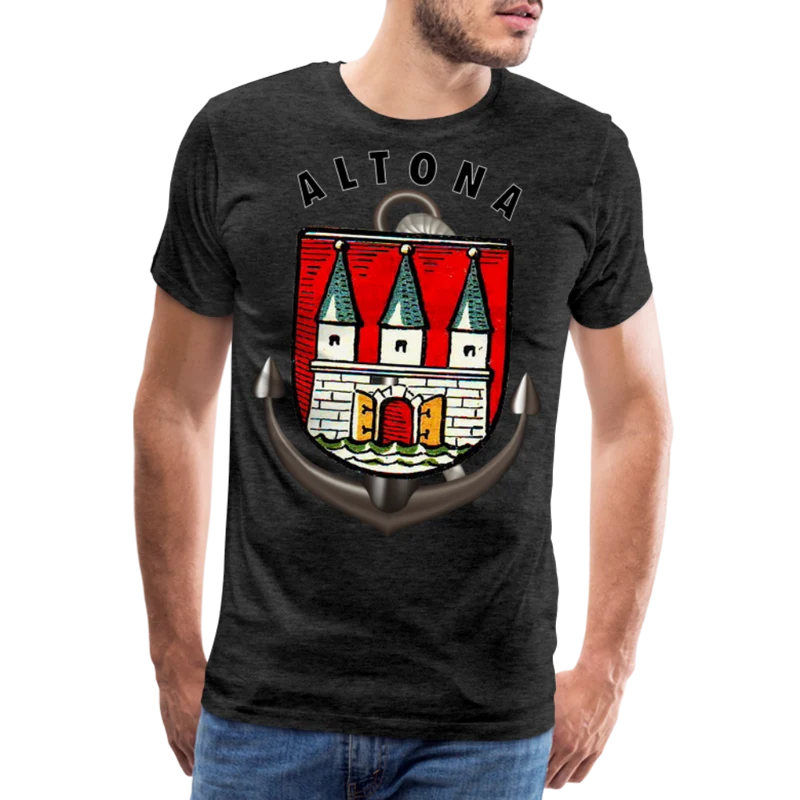 Männer Fashion Hamburg ALTONA T-Shirt Rundhals Unisex Streetwear