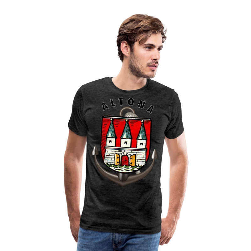 Männer Fashion Hamburg ALTONA T-Shirt Rundhals Unisex Streetwear