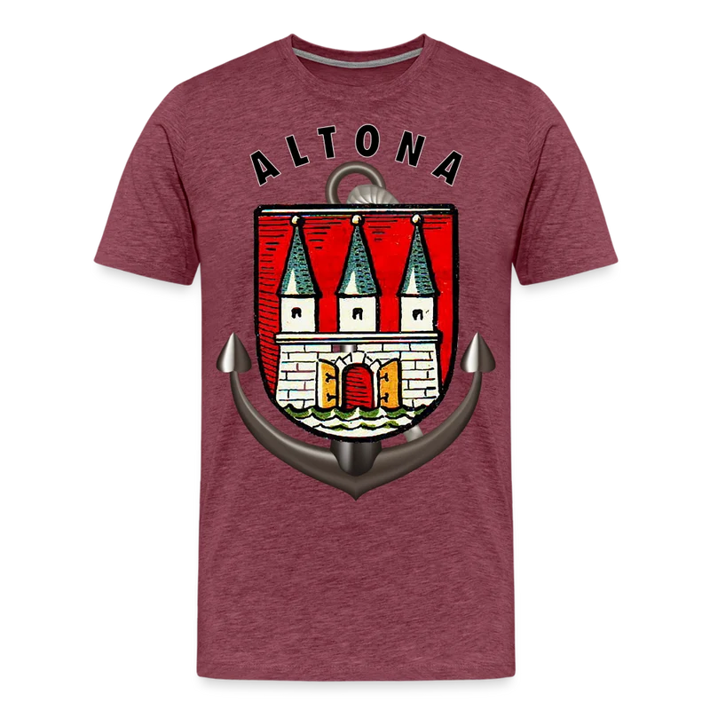 Männer Fashion Hamburg ALTONA T-Shirt Rundhals Unisex Streetwear