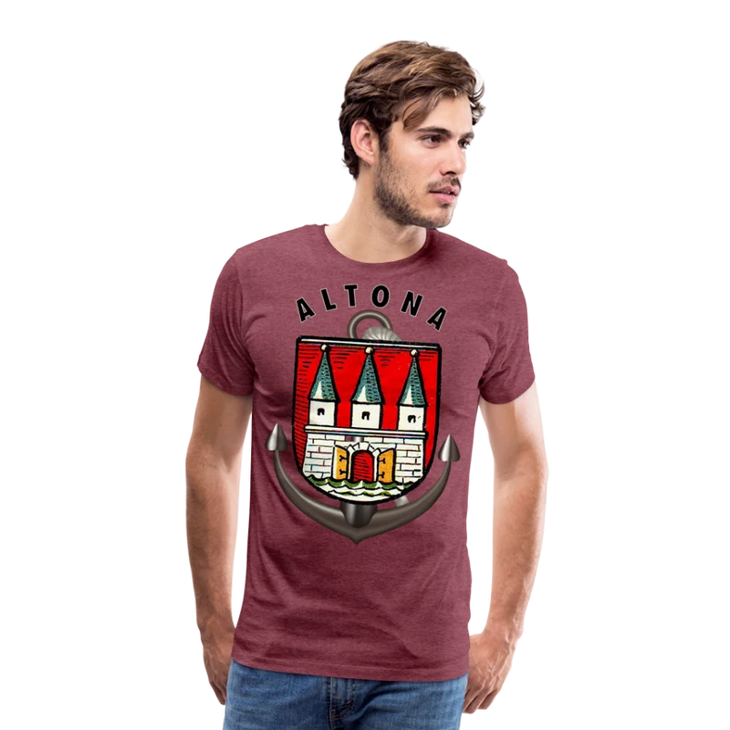 Männer Fashion Hamburg ALTONA T-Shirt Rundhals Unisex Streetwear