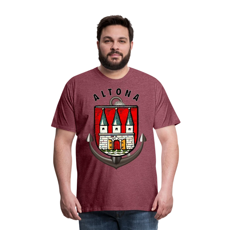 Männer Fashion Hamburg ALTONA T-Shirt Rundhals Unisex Streetwear