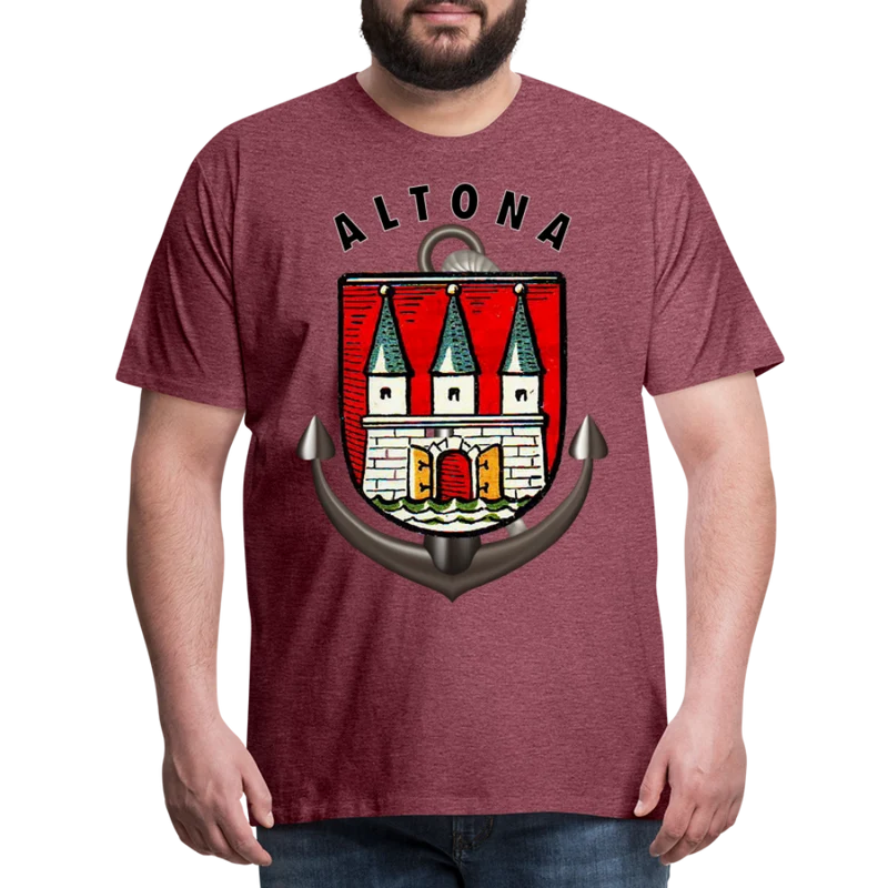 Männer Fashion Hamburg ALTONA T-Shirt Rundhals Unisex Streetwear
