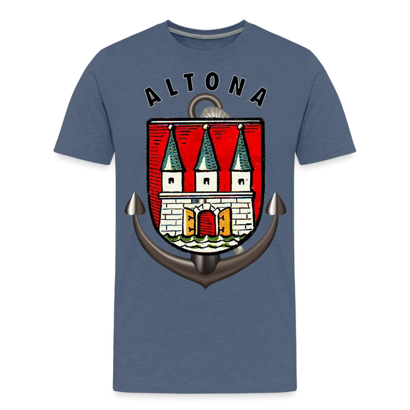 Männer Fashion Hamburg ALTONA T-Shirt Rundhals Unisex Streetwear