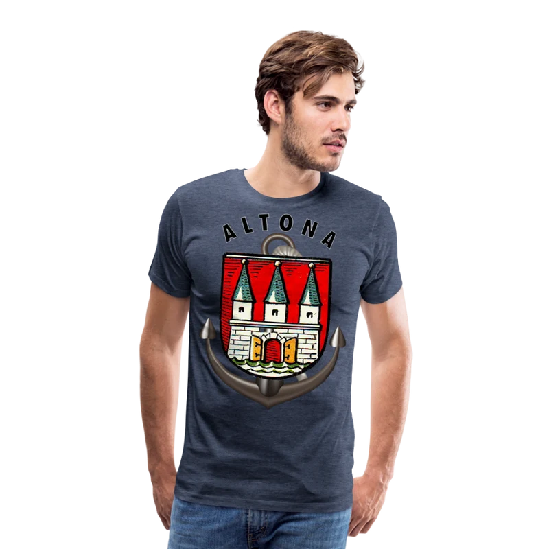 Männer Fashion Hamburg ALTONA T-Shirt Rundhals Unisex Streetwear