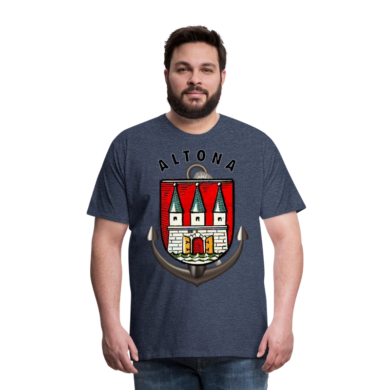 Männer Fashion Hamburg ALTONA T-Shirt Rundhals Unisex Streetwear