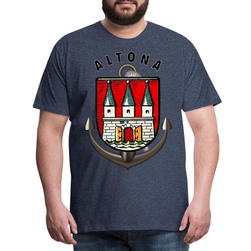 Männer Fashion Hamburg ALTONA T-Shirt Rundhals Unisex Streetwear