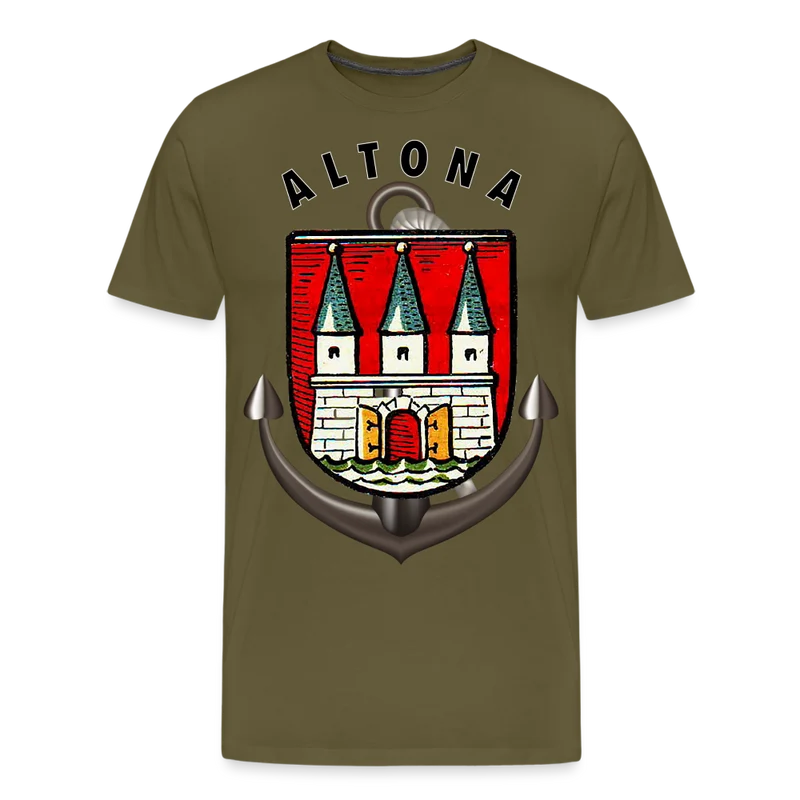 Männer Fashion Hamburg ALTONA T-Shirt Rundhals Unisex Streetwear