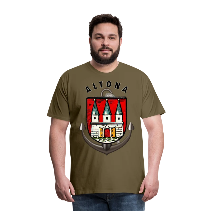 Männer Fashion Hamburg ALTONA T-Shirt Rundhals Unisex Streetwear