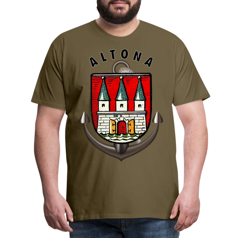 Männer Fashion Hamburg ALTONA T-Shirt Rundhals Unisex Streetwear