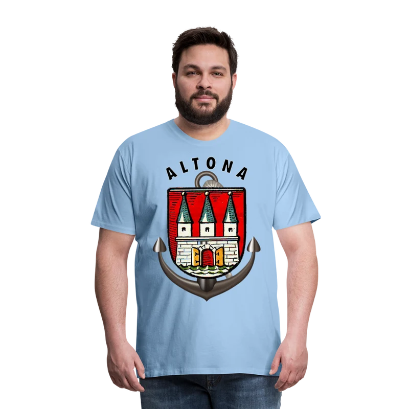 Männer Fashion Hamburg ALTONA T-Shirt Rundhals Unisex Streetwear