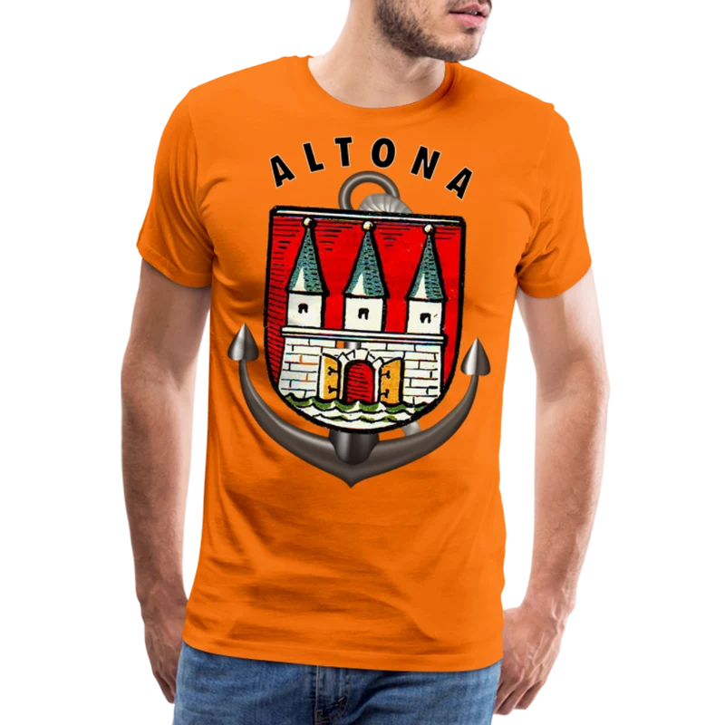 Männer Fashion Hamburg ALTONA T-Shirt Rundhals Unisex Streetwear