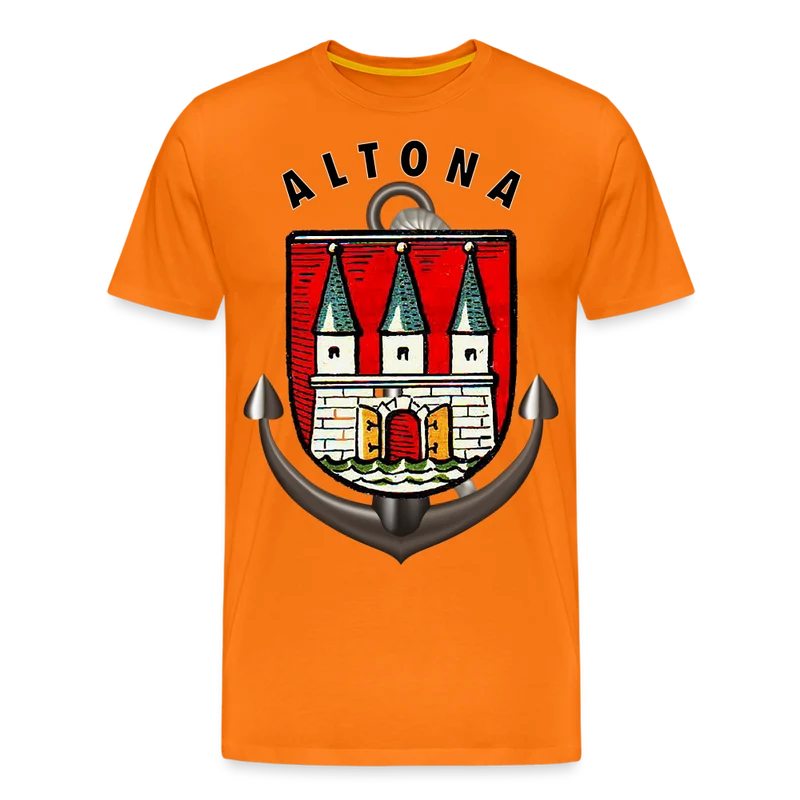 Männer Fashion Hamburg ALTONA T-Shirt Rundhals Unisex Streetwear